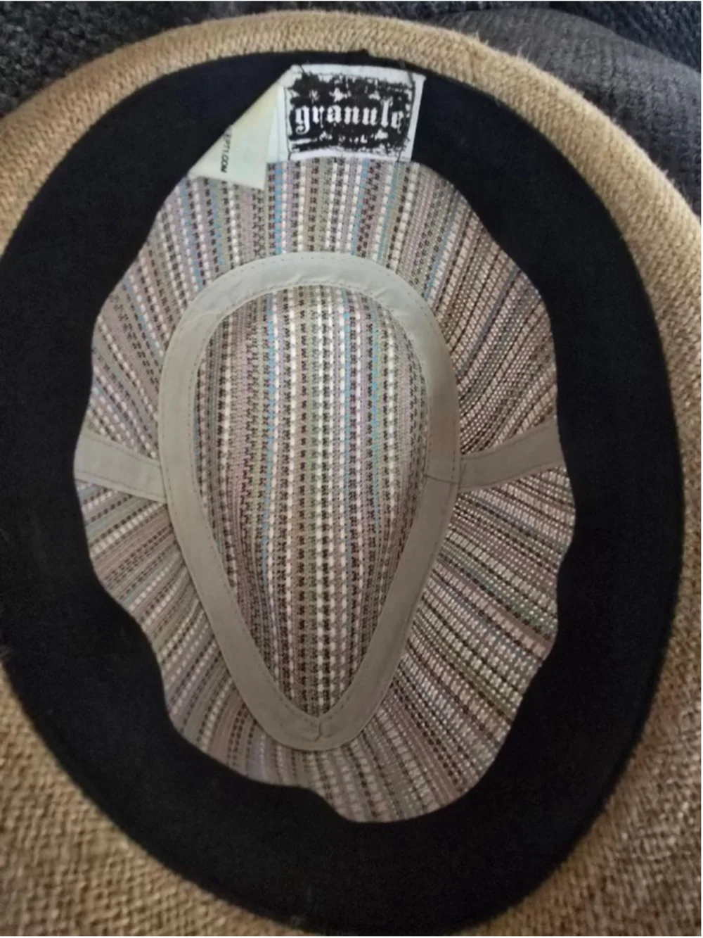 Women's Granule Multi-color Woven Straw Fedora Hat One Size Cottagecore Coastal